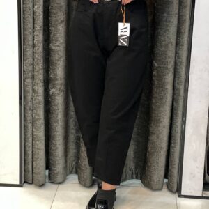 شلوار مام فیت کتان